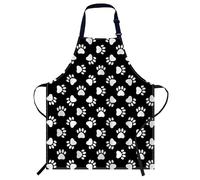 Smooffly Cute Animal Paws Apron Adjustable Apron Cooking Kitchen Chef Women Men Aprons for Home Kitchen, Restaurant, Coffee House, Baking Gardening BBQ