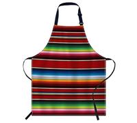 Smooffly Mexican Serape Pattern Designs Apron Unisex Adjustable Bib Apron Cooking Kitchen Chef Women Men Aprons for Home Kitchen, Restaurant,Coffee House,Shop,Garden