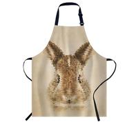 Smooffly Rabbit Apron Adjustable Apron Cooking Kitchen Chef Women Men Aprons for Home Kitchen, Restaurant, Coffee House, Baking Gardening BBQ