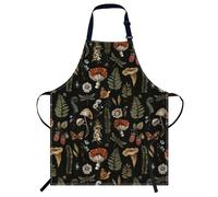 Smooffly Vintage Woodland Nature Apron Adjustable Apron Cooking Kitchen Chef Women Men Aprons for Home Kitchen, Restaurant, Coffee House, Baking Gardening BBQ
