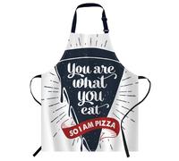 Smooffly You Are What You Eat Apron Adjustable Apron Cooking Kitchen Chef Women Men Aprons for Home Kitchen, Restaurant, Coffee House, Baking Gardening BBQ
