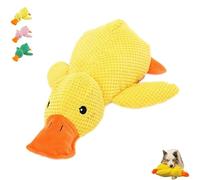 Smoohh 2024 The Mellow Dog Calming Duck, Calming Duck Dog Toy, Emotional Support Duck for Dogs, Dog Toy Duck with Soft Squeaker, Durable Calming Duck Toy for Dogs(A)