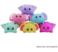 Smooshzees Snugzees, Custard, Yellow Elephant, Collectable Characters, Supersoft, Cuddly and Squishy!