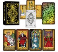 Smoostart 78 Surface Laser Holographic Tarot Cards with Guidebook