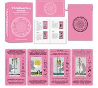 Smoostart German Tarot Cards For Beginners with Meanings On Them, Tarot Cards Deck With Guide Book, Comes With Exquisite Storage Bag