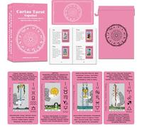 Smoostart Spanish Tarot Cards For Beginners with Meanings On Them, Tarot Cards Deck With Guide Book, Comes With Exquisite Storage Bag
