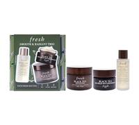 Smooth And Radiant Trio by Fresh for Women - 3 Pc 0.6oz Facial Treatment Essence - Kombucha, 0.5oz Age Delay Eye Concentrate - Black Tea, 1oz Advanced Age Renewal Cream - Black Tea