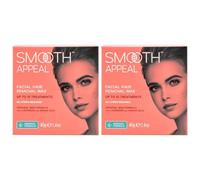 Smooth Appeal 40g Wax Original Formula Facial Hair Remover x2