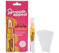Smooth Appeal Facial Wax Wand, Precise & Mess-Free Hair Removal, Enriched with Soothing Calendula Extract, Includes Wax Strips, Ideal for Upper Lip, Brows, Chin, Quick & Easy Heating, On-the-Go Waxing