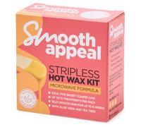 Smooth Appeal MICROWAVE Facial Hair Remover Wax Kit | Stripless Peel-Off Face Wax for Eyebrows & Upper Lip | Aloe Vera, Vitamin E & Tea Tree Oil | Sensitive Skin Waxing | Up to 6 Weeks Smooth Skin