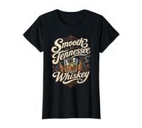 Smooth As Tennessee Whiskey Southern TN Spirit Value Graphic T-Shirt, Women, Black, S