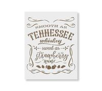 Smooth As Tennessee Whiskey Stencil - Craft Airbrush Painting Wall Art Decor DIY Template 7.5 Mil Mylar Plastic Reusable