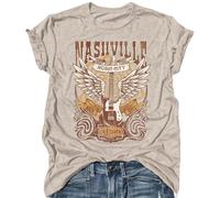 Smooth As Tennessee Women Vintage Country Shirts Nashville Country Concert T Shirt Summer Casual Retro Graphic Tees Top, Cream Grey, XXL