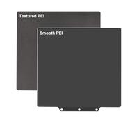 Smooth Black Textured PEI Build Plate 235mm for Adventurer 5M/5M Pro/AD5X, Flexible Spring Steel Printing Bed PEI Sheet, Glue-Free Printing for PLA/PETG/TPU