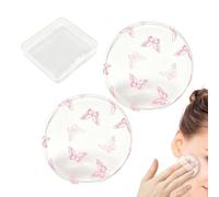 Smooth Blend Silicone Puff, Clear Makeup Applicator Puff, Foundation Silicone Sponge, Seamless Liquid Makeup Tool, Portable Beauty Case, Sturdy Daily Face Use 2.17x2.17x0.24 inches