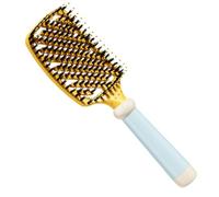 Smooth Boar Bristles - Hair Brush for the Back, Hair Brush with Soft Bristles, Portable Detangling Comb, Gel Comb, Styling Accessories, Slick Back, for Men and Women, Toupie