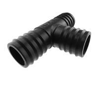 Smooth Bore Dust Suction Hose 40mm (1.575") with Corrugated Extraction Pipe Connectors Clips Irrigation Pond Garden Industrial (40mm (1.575") - Tee Splitter)