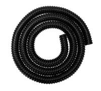 Smooth Bore Dust Suction Hose Corrugated Extraction Pipe 25mm(1") Connectors Clips for Garden Irrigation Pond Industrial (4m Corrugated Pipe - 25mm (1"))
