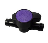 Smooth Bore Dust Suction Hose Corrugated Extraction Pipe 25mm(1") Connectors Clips for Garden Irrigation Pond Industrial (25mm (1") - in-Line Valve)