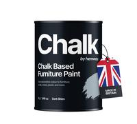 Smooth Chalky Finish Flat Matt Chalk Based Furniture Paint Hemway Dark Skies 1L