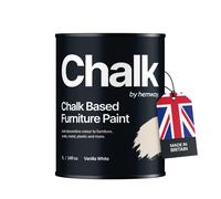 Smooth Chalky Finish Flat Matt Chalk Based Furniture Paint (Whites) Hemway Vanilla White 1L