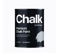 Hemway Premium Chalk Paint | Chalky Matt Shabby Chic Finish For Interior Furniture & Walls | Quick Dry & 1 Coat - Duck Egg Blue 1 L, Blue