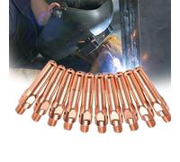 Smooth Clogging Anti bore Precision M6 Choose diameters Various Suitable Nozzle Copper Guns MIG Contact Tips Welding Pack 10 Wire Feeding Bold 8.8 * 45mm Aperture 1.4 mm