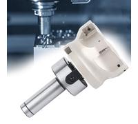 Smooth-Collet Interfaces Chuck Supporter with BAP400R 80-27-6 Flute Cutter APMT1604 Massage Cutters, 10 Pieces (C20-FMB27+80 Cutter Plate+1604APMT Cutter (6)