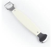 Smooth Cut Edges Handle Coconut Grater - Durable Sharp Stainless Steel Blade Shredder & Multi-Purpose Rasp for Easy Use Efficient Shredding Tool (Plastic Handle)