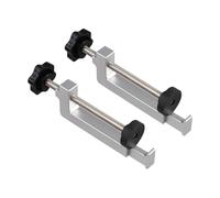 Smooth Cutting Guide Rail Clamps - Aluminum Extruded Straight Connection Clamps for Circular Saw Track Base, 1 Pair Repeatable