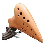 Smooth Double-tube Ocarina Polytube Mid-tone Handmade Red Ocarina