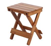 Smooth Edge Compact Folding Stool, Foldable Bamboo Folding Stool, Balcony Bedroom For Using In Your Living Room, Bathroom Bedroom, Garden, Study And Balcony