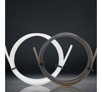 Smooth-Feeding Star Profile PTFE Tube for 3D Printer Hot Ends and Cold Ends Compatible with Standard 1.75mm Filament Diameter (2 Gray)