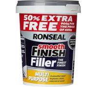 Smooth Finish Multi-Purpose Ready Mixed Filler White 900g - Interior Exterior Plaster Concrete Wood Repair - Easy Sand Drillable No Shrink