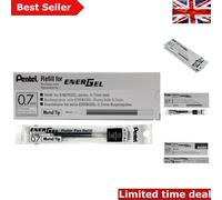 Pentel Refill - EnerGel LR7 Liquid Gel 0.7mm Metal Tip - Black (Box of 12)