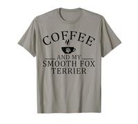 Smooth Fox Terrier Dog and Coffee T-Shirt