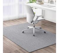Smooth Glide Rectangular Mat For Floors(Silver,100x100cm)