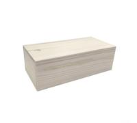 Smooth-Gliding Pine Wooden Storage Box with Removable Sliding Top and Internal Drawer for Personalized Keepsakes (20 * 10 * 6.5 CM)