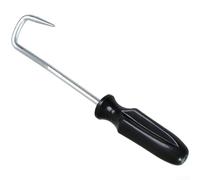 Smooth Grip Handle Fuel Line Removal Tool Single | Curved steel design, safe hose removal, no damage to tubes, black finish, single hook tool