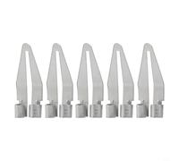 Smooth Head for Plastic Welding Tool, 3/5pcs Replacement Tip Compatible with PP Plastic Repair, 45-Degree Elbow Design, Silver Metal Soldering Iron Accessory(5pcs)