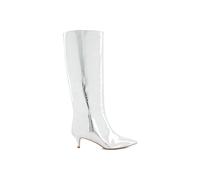 'Smooth' Knee High Boots Dune London Silver 5