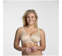 Miss Mary of Sweden Smooth Lacy Womens Moulded Cup Supportive Underwired T-Shirt Bra 40C Beige