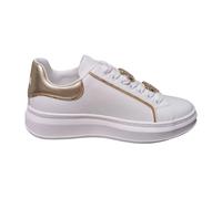Smooth leather Trainers with Geo Classic bands - female - Alviero Martini 1a Classe - Sneakers - White - 4 UK - Shoes 4 UK