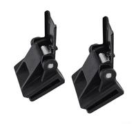 Smooth Motion Turntable Hinges ABS 2pcs Repair Set | for durable ABS plastic, black finish, fits standard decks, 6x4cm size, dust protection support