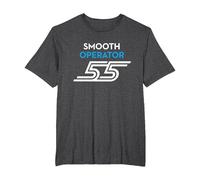 Smooth Operator 55 - Motorsport Speed Legend Racing-Inspired T-Shirt, Men's Big and Tall, Dark Heather Grey, 3X Tall