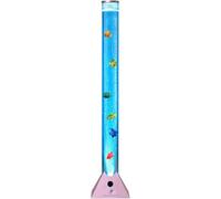 Smooth Papers 90cm Colour Changing LED Light Bubble Fish Mood Lamp with Colourful Artificial Tropical Fishes, Sensory Relaxing Atmosphere Mood Light (90 cm, Rose Gold)