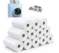 Smooth Papers Kids Instant Camera Refill Print Paper, 57x25mm Thermal Paper, Compatible with Most Kids Camera Instant Print, 2.2 Inch BPA Free, White (40)