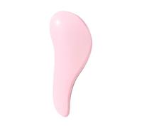 Smooth Plastic Comb Long-Handled Three-Layer Fine-Tooth Comb Portable Home Fluffy Massage Straight Hairbrush detangling(Pale red)