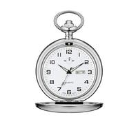 Smooth Quartz for Men Classic Arabic Digital Luminous Dial & Watch with Chain Christmas Graduation Birthday Watch for Elderly Men (B, One Size)