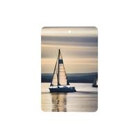 Smooth Sailing Pattern Car Air Fresheners 4 Pcs Rectangle Hanging Aromatherapy Tablets Scented Fresheners For Bedroom Bathroom